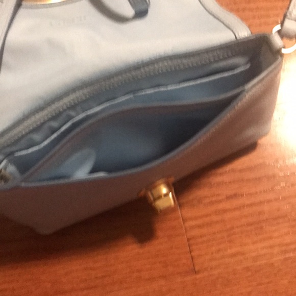 NWT-Coach Pale Blue Pebbled Leather Bag - Picture 7 of 7